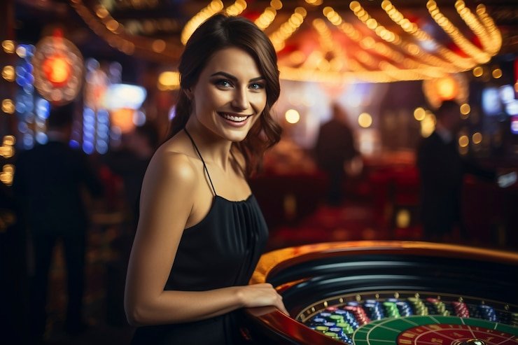 Tim visabet bekerja di studio dengan teknologi streaming HD untuk permainan dealer langsung